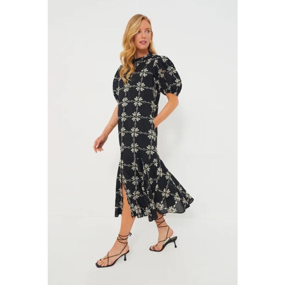 TUCKERNUCK Black Eyelet Lewis Dress NWT Size Medium - Picture 3 of 10